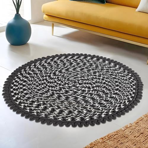 Kuber Industries Round Durable Door & Bathroom Mat for Indoor & O...