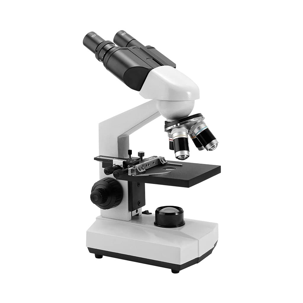 Kit microscopio Composto con Lente d'Ingrandimento Illuminazione a LED per Laboratorio didattico per hobbisti di Laboratorio