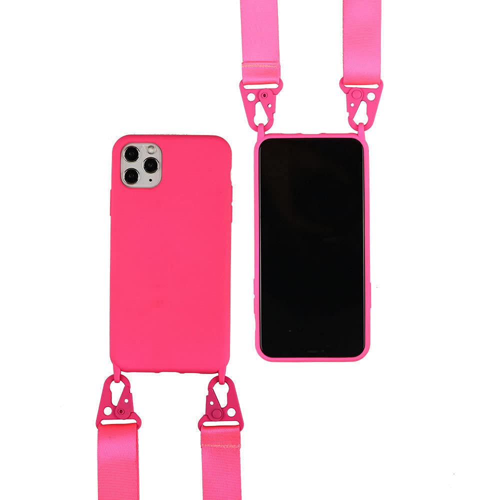 Coque De Téléphone À Bandoulière En Cuir, Étui Avec Lanière De Support