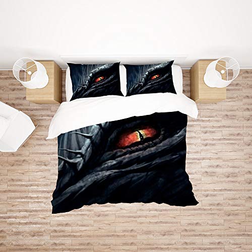 Housse de couette dragon en polyester microfibre : finis les draps rêches - 3