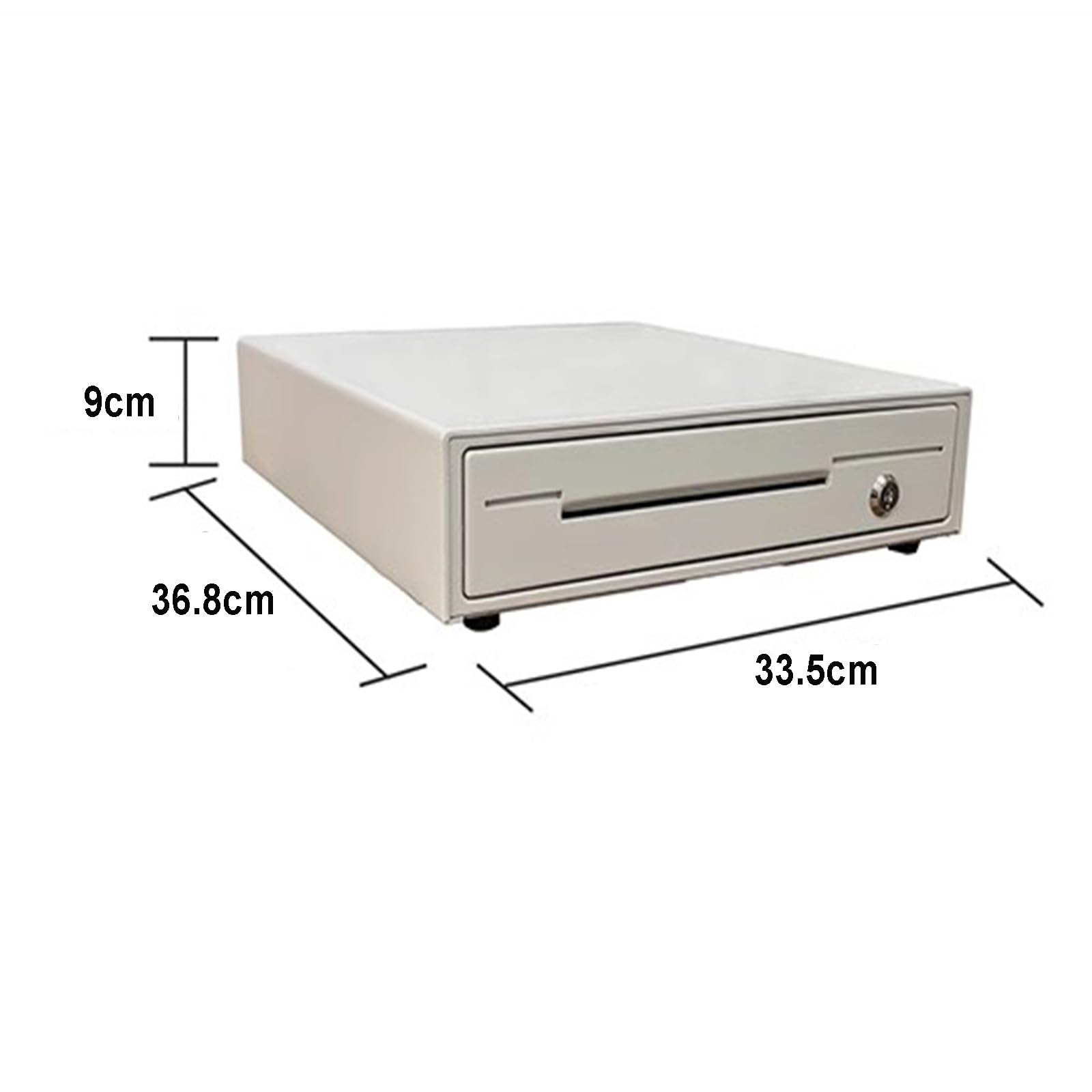 cassetto portadenaro, Cassetto portadenaro manuale compatto e resistente con apertura a pressione scomparto portamonete rimovibile for negozi aziende