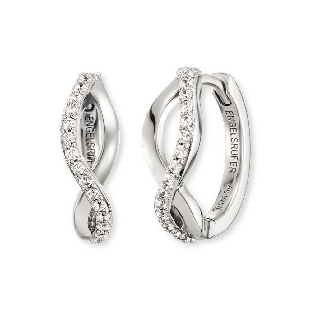 Angel Whisperer Paradise Hoop Earrings | 925 Sterling Silver • Elegant Minimalist Look • Ø 1.7cm