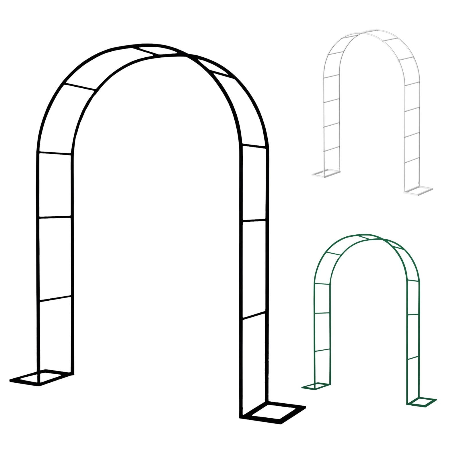 Treillis galvanisé antirouille en fer forgé pour arche de jardin durable