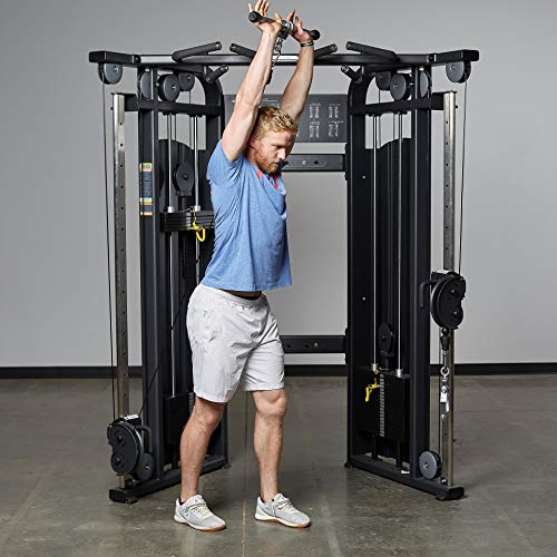 Image of REP Fitness LAT Pulldown and Low Row Cable Machine Attachments and Functional Trainer Attachments - Curl Bar, D-Handle, Ankle Cuff, Tricep Rope, Sports Handle, Straight Bar, Row, Chinning Triangle
