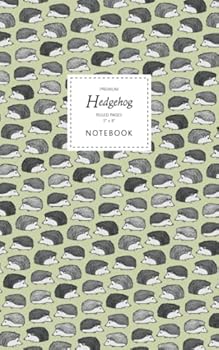 Hedgehog Notebook - Ruled Pages - 5x8 - Premium: (Khaki Edition) Fun notebook 96 ruled/lined pages (5x8 inches / 12.7x20.3cm / Junior Legal Pad / Nearly A5)