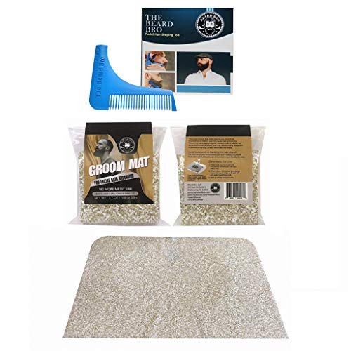 Groom Mat For Hair Dying, Cutting, And Beard & Mustache Trimming/Non Stick Surface, Easy To Clean #TOP1