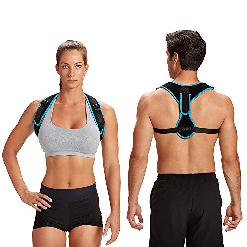 ComfiLife Posture Corrector for Men and Women  Adjustable Back Brace and Back Straightener Upper Back and Neck Support fits Easy and Comfortably Under Clothes