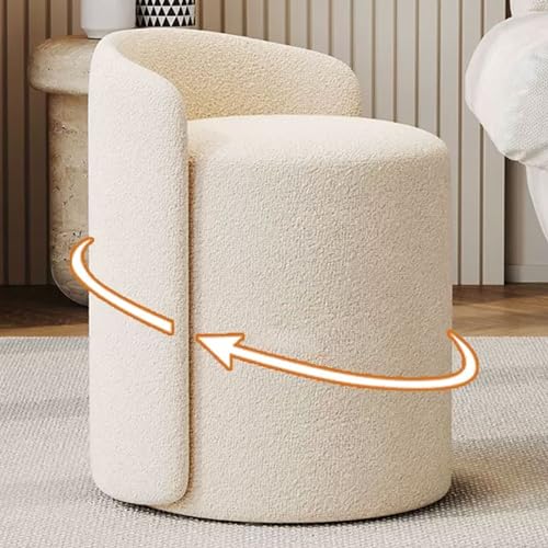 Silla giratoria 360° cómoda y compacta para tocadores con poco espacio 2