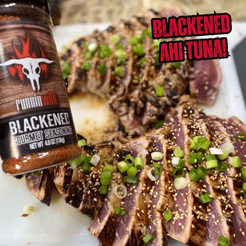 Image of Premium Blackening Seasoning | No Artificial Flavors, No MSG added | Gourmet Blackened Cajun Spice for Chicken, Salmon, and Fish | Runnin' Wild Foods, 4.8oz
