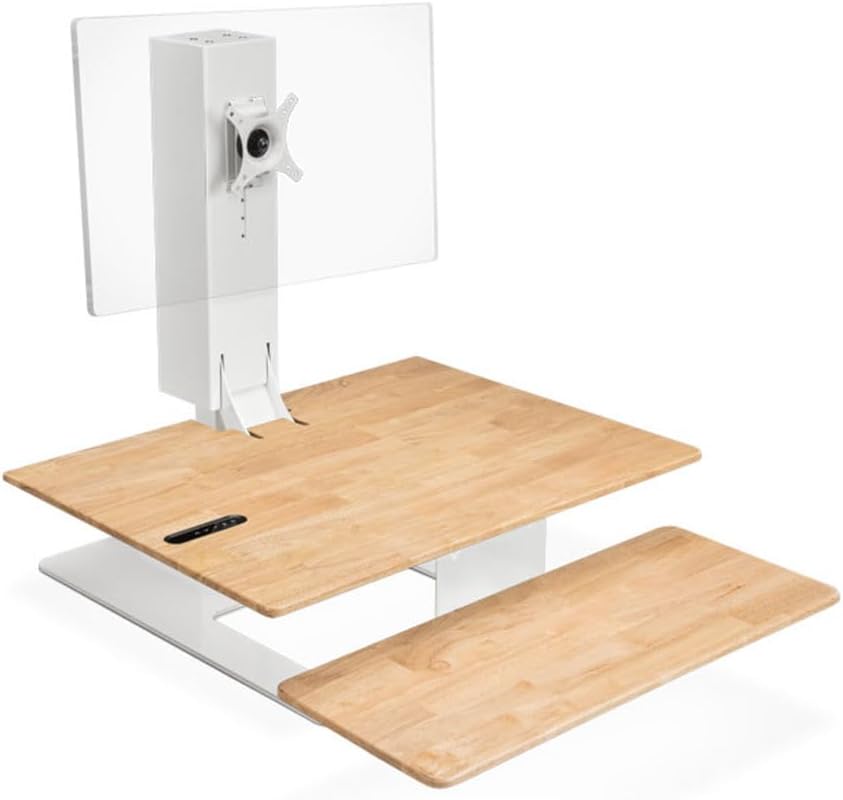 Uplift Desk E7 Electric Standing Desk Converter, White