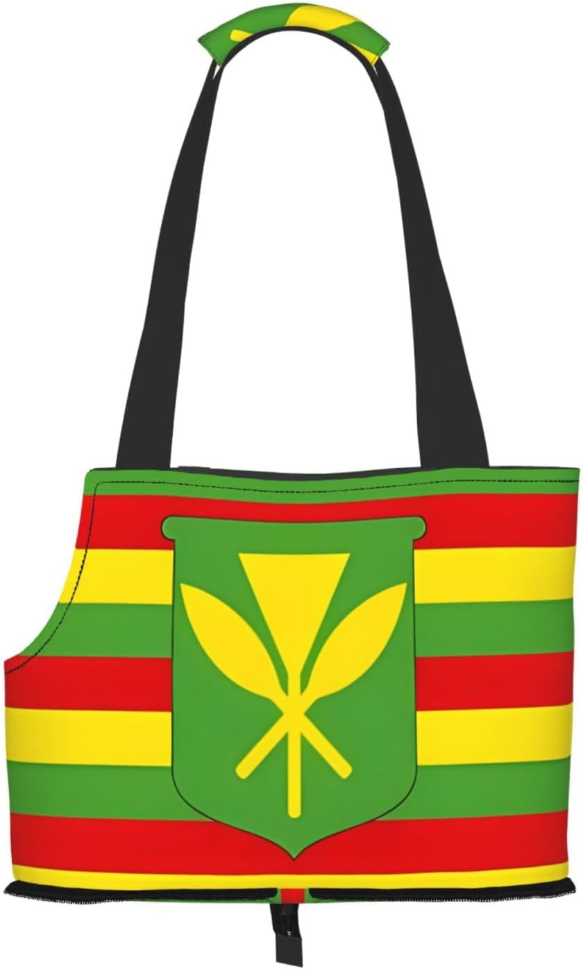 Native Hawaiian Flag Dog Purse Carrier,Pet Tote Bag, Bag for Small Dogs Cats Puppy