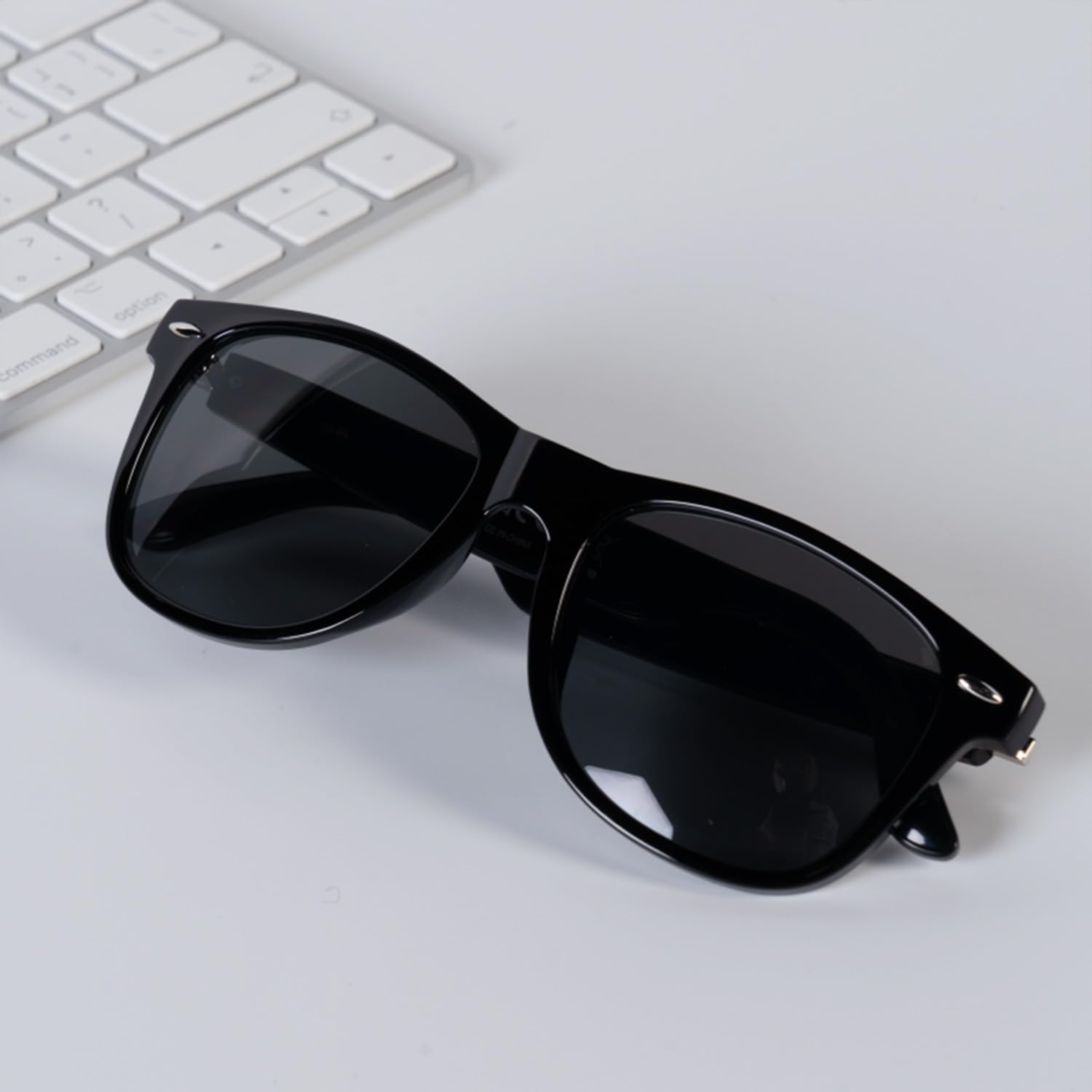 Home Gafas de Sol Smart Bluetooth, Gafas Inteligentes con Audio Open-Ear, UV400, Música, Llamadas y Control de Voz para Hombre y Mujer, Negro