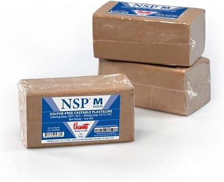Chavant Clay - NSP Medium Tan - Sculpting and Modeling Clay 1/4 Case