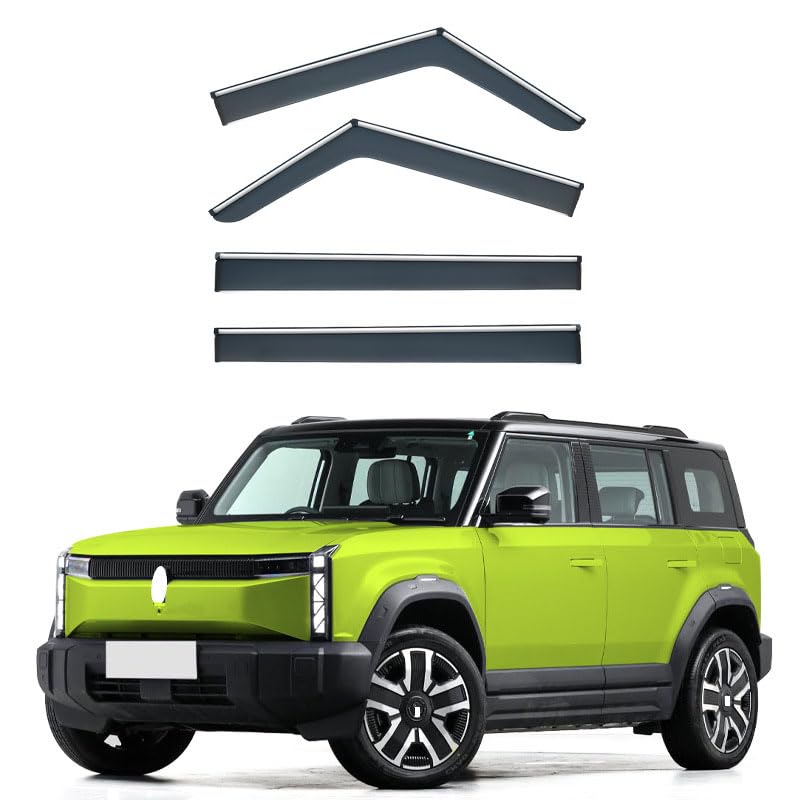 Déflecteurs de vent pour Chery iCAR 03 2023+ visière pare-soleil pluie et vent Style A 4 pièces