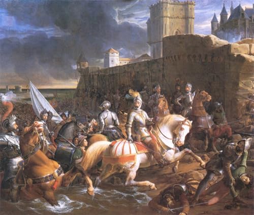 Cuadro l'assedio di Calais Francois Edouard Picot cartel lienzo abstracto decorativo