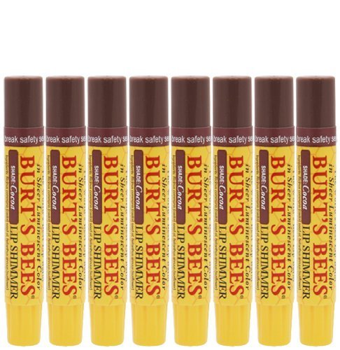 Burt's Bees Lip Shimmer Cocoa (Pack of 8)