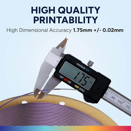 Image of OVERTURE Easy PLA 1.75mm 3D Printer Filament, 1kg Cardboard Spool (2.2lbs), Dimensional Accuracy + /- 0.03mm, Fit Most FDM Printer (SShimmer Purple)