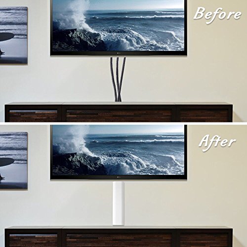 Cable Cover, 6 Packs, 70.8 Inches Wall Mount Tv Cable Management Cord Raceway Conceal Kit To Hide Cables, Cords, White #TOP2