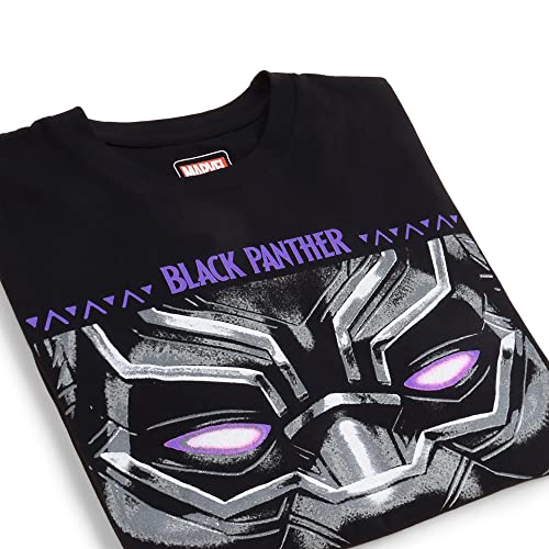 Image of Free Authority Black Panther Printed Regular Fit Black Cotton Men's T-Shirt