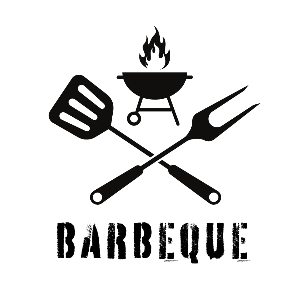 stahl-design-tebart Cartel pictograma redondo 7,5 cm acero inoxidable autoadhesivo 3M superficie adhesiva grabada aspecto elegante señalización duradera barbacoa barbacoa – 7,5 x 7,5 x 0,1 cm