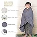 ROSMARUS 5lbs Kids Weighted Blanket, 36×48inches, Breathable Toddler Heavy Throw Blanket with Glass Beads, Soft Grey Weighted Blanket