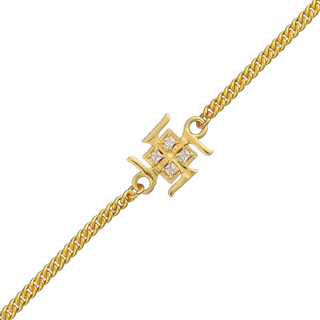 VOYLLA Auspicious Swastik Style Rakhi Bracelet|Rakhi For Brother| (B0B5RMVQ1Q) Amazon Price History, Amazon Price Tracker