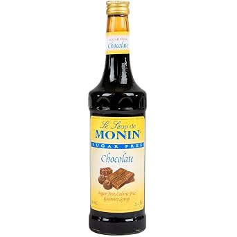 Monin - Sugar-Free Chocolate Syrup, Rich Pure Dark Chocolate Flavor, Perfect fro Lattes, Mochas, Frozen Drinks, Vegan 750 ml
