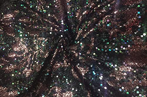Filet en tissu noir et rose 147,3 cm pour superposition de robe