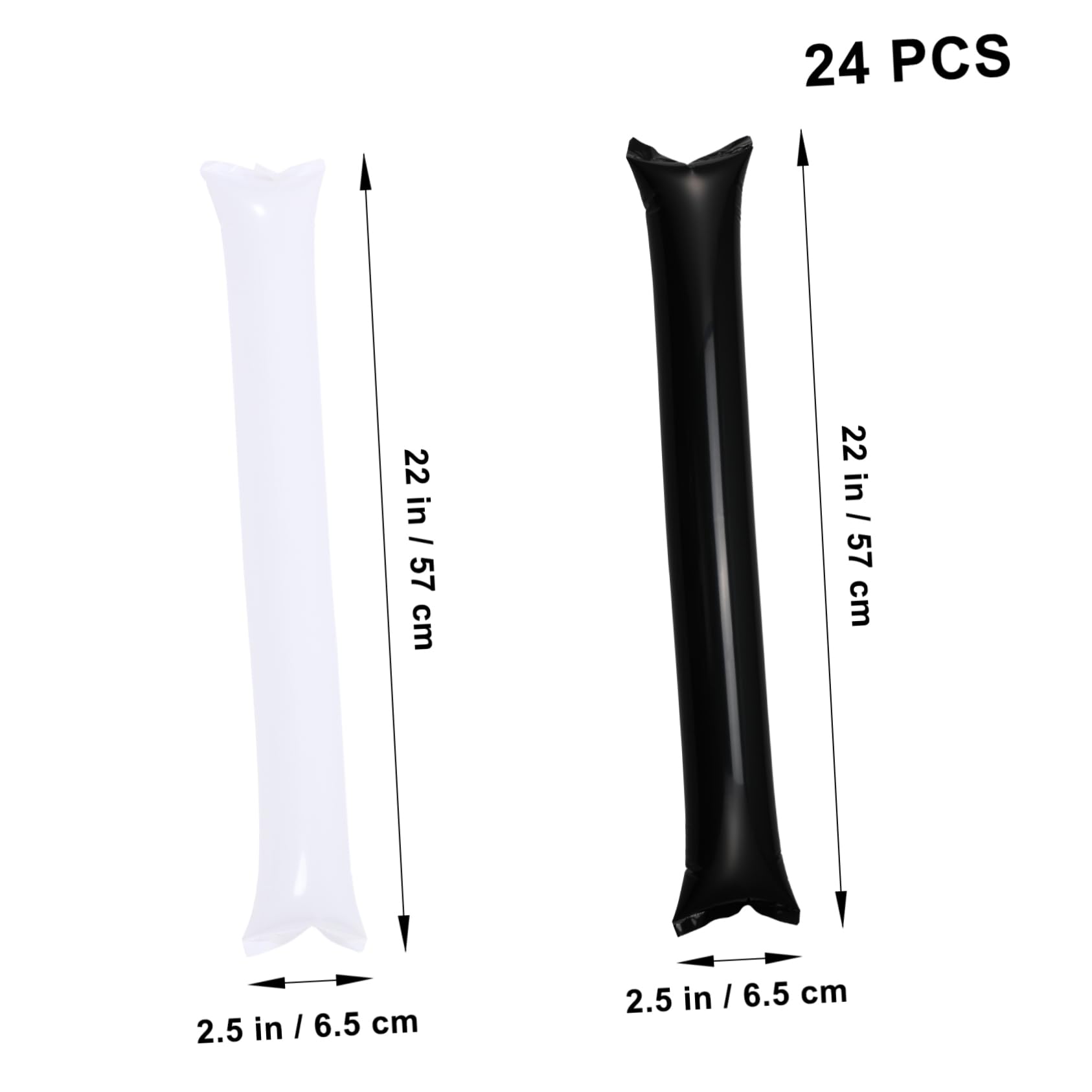 UPKOCH 24Pcs Inflatable Cheering Sticks Thickened Sticks for Sports Events Concerts and Competitions Fun Party Favors for Team Spirit and Celebration