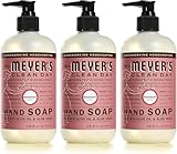 MRS. MEYER'S CLEAN DAY Liquid Hand Soap, Cruelty Free and Biodegradable Formula, Rosemary Scent, 12.5 oz- Pack of 3