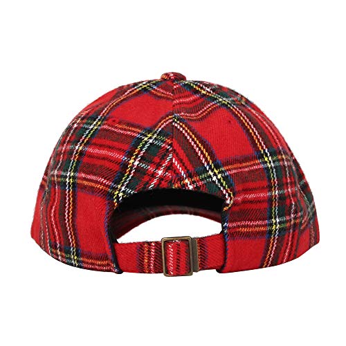 Withmoons Baseball Cap Tartan Plaid Check Winter Hat Kr11087 (Red) #TOP3
