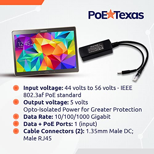 Convertisseur PoE Micro USB 5V 10W pour Raspberry Pi et caméra Dropcam