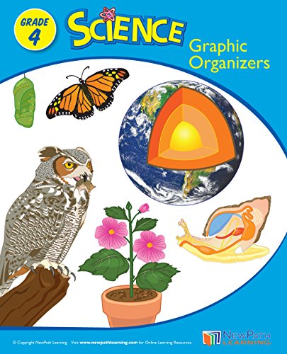 Imagen de Libro de trabajo de organizador gráfico de ciencia de grado 4 Esquemas visuales y evaluaciones para 25 temas clave de ciencia