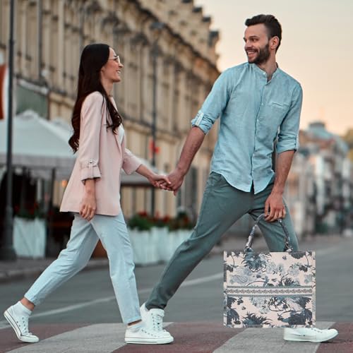 Bolso tote estampado floral de gran capacidad miniatura 5
