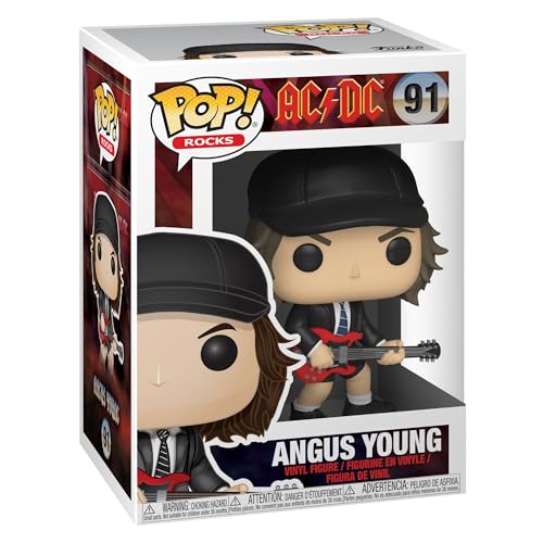 Funko- Pop Vinyl: Rocks: AC/DC: Angus Young w/Chase (Styles May Vary) Figura coleccionable, Multicolor, talla única (36318) , color/modelo surtido