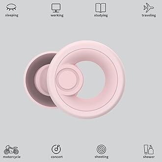 Ear Plugs for Noise Cancelling Ear Protection EarPlugs for Sleep,Concerts,Work,Study,8 Size Eartips with Small Box,Perfect -30dB Silicone Earplugs for Noise Reduction