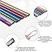 Car Air Conditioner Decoration Strip for Vent Outlet, 20 Pieces Universal Waterproof Bendable Air Vent Outlet Trim Decoration, Suitable for Most Air Vent Outlet, Car Interior Accessories (Blue)