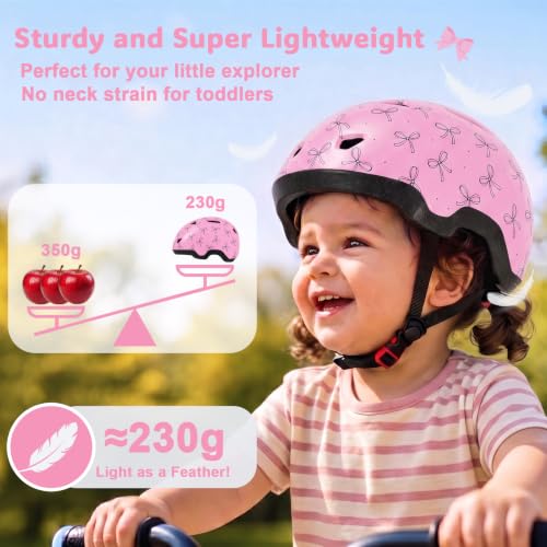 Image of Toddler Helmet, Adjustable Kids Bike Helmet for Ages 1-3-8