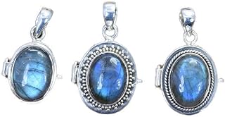 Blue Flash Pendant Pendant Poison Box Pendant Oval Gemstone Pendant Designer Pendant Best Christmas Gifts Idea Bohemian Jewelry Vintage Pendant Gift For Her December Birthstone Labradorite Jewelry