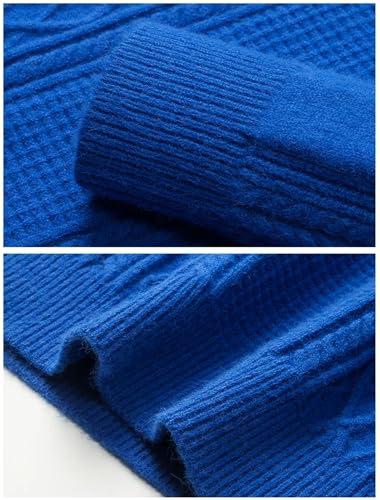 Men's Sweater Winter Fashion Zipper Half Turtleneck Knitted Pullover Sweater4