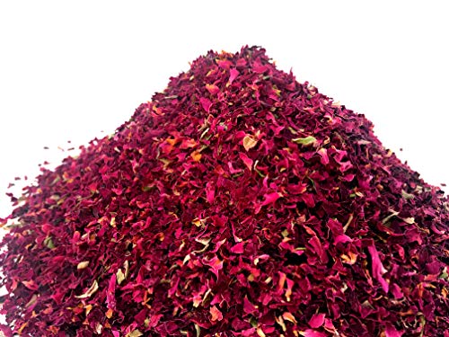 Red Rose Sprinkles - Pure, Edible & Organic | Net weight: 1.05oz/30g | Perfect addition to any salad, snack or smoothie bowl and DIY body care products, sprinkles for bath/decoration