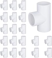 Vista 17 de Paquete de 12 codos de conexión de PVC de 3/4 pulgadas de 5 vías grado muebles para estantes de PVC DIY, marco de estructura de soporte