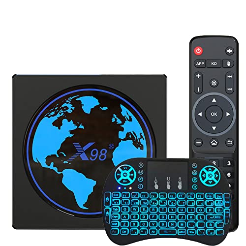 LIROM Android 11.0 TV Box 4GB 64GB RK3566 Quad Core 64-bit Cortex-A55 CPU 2.4GHz/5GHz Dual Band WiFi 4K Ultra HD Bluetooth 4.0 Ethernet 1000M con Mini Teclado inalámbrico,2gb+16gb