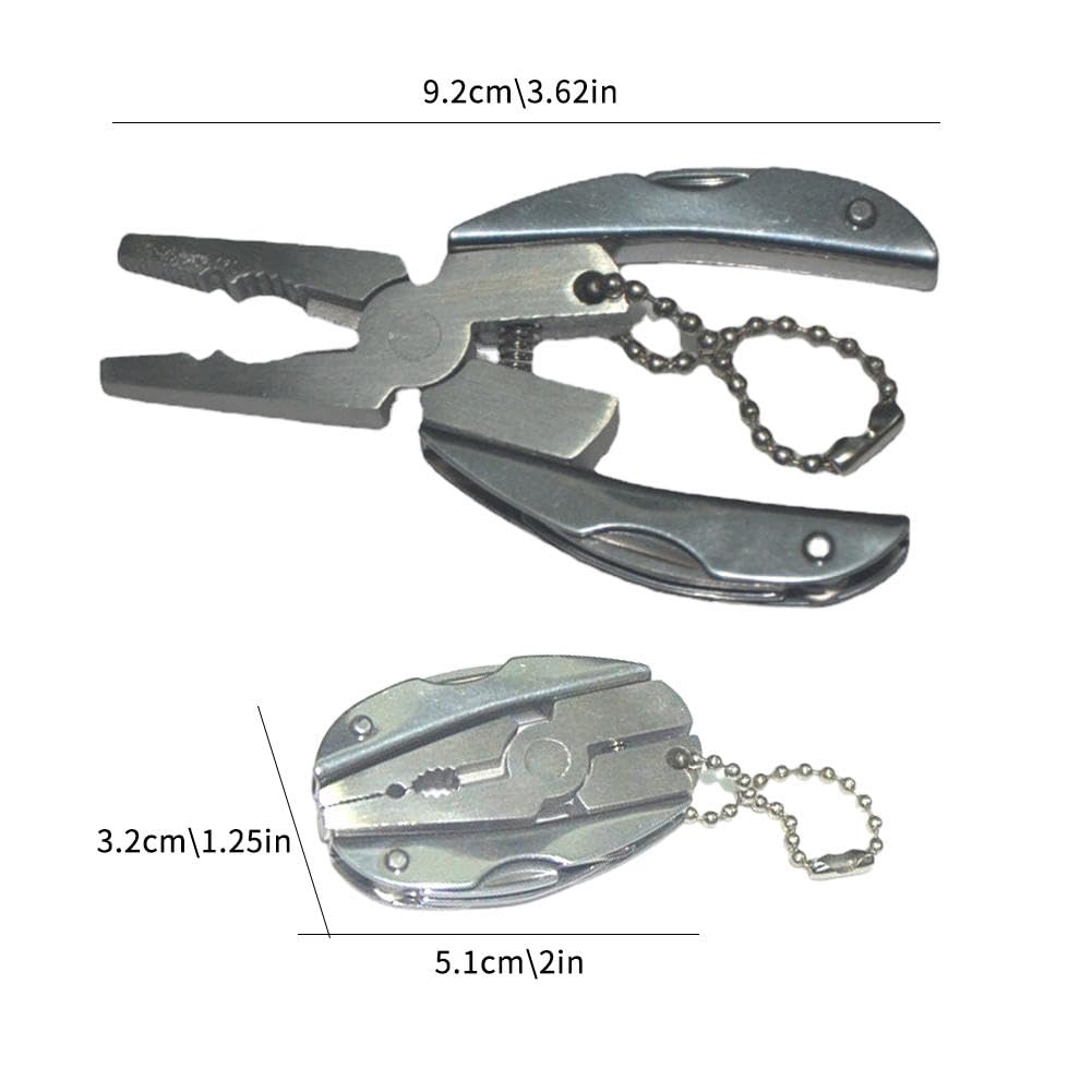 Portachiavi Multiuso In Acciaio Inox Con Faccina Sorridente - Rompivetro E Utensile Da Campeggio - Regalo Per Uomo - 3