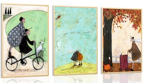 Image of 3pcs Aesthetic Abstract Canvas Wall Art Natural Minimalist Posters Prints Healing Pictures Wall Decoration for Living Room Bedroom Bathroom Kitchen Office Unframed