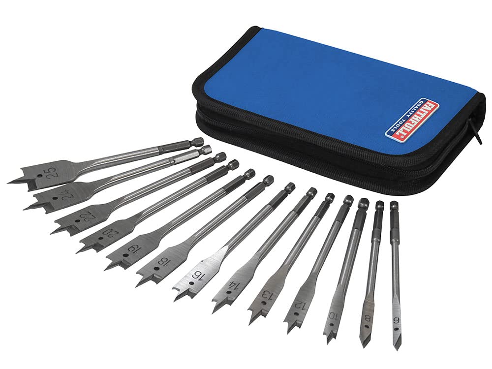 Faithfull FAIFBSET13E Juego de brocas planas - 13 piezas