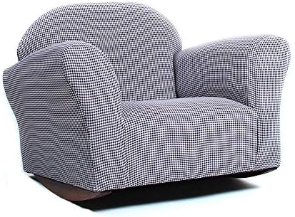 Keet Roundy Rocking Kid's Chair, Brown Gingham