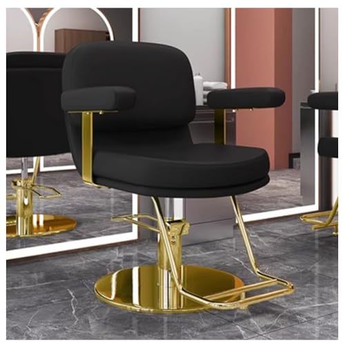 Regulowane hydrauliczne krzesło do salonu dla stylistów włosów obracające się o 360 stopni spa sprzęt kosmetyczny profesjonalne krzesło do stylizacji dla fryzjerów wygodna i trwała konstrukcja