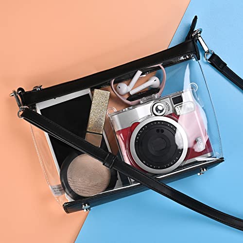 GM LIKKIE Clear Cross Body Bag, Clear Zipper Purses for Women, Stadium Approved Women Shoulder Handbag4