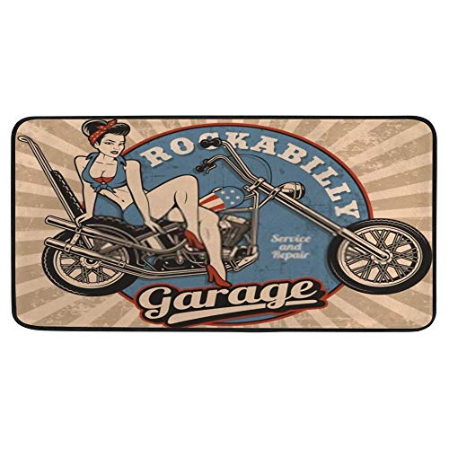 Tapis de cuisine antidérapant et imperméable lavable - 2